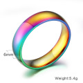 Cheap wholesale gay colored engagement wedding stainless steel rings for men